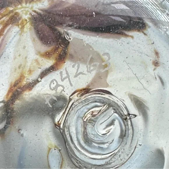 GLASSHOUSE Mount St Helens Ash Art Glass Paperweight Signed Eric Brakken ‘84 - Picture 8 of 11